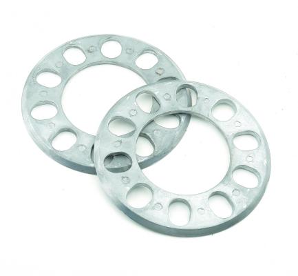 Wheel Spacers 7/32 Inch Thick, 5 lug 4 1/2 Inch Bolt Circle Mr Gasket
