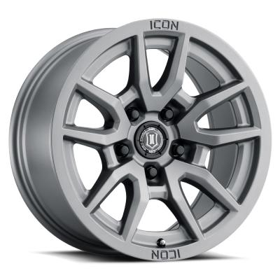 Vector 5 -17 X 8.5 / 5 X 5 Inch / -6MM / 4.5 Inch Back Space Titanium, ICON Alloys
