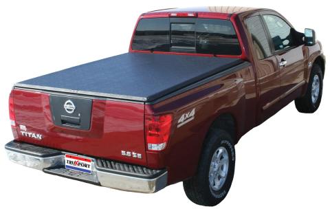 TruXport Tonneau Cover Black 2004-2015 Nissan Titan 5 Foot 6 Inch Bed with Utili-Track System Truxedo