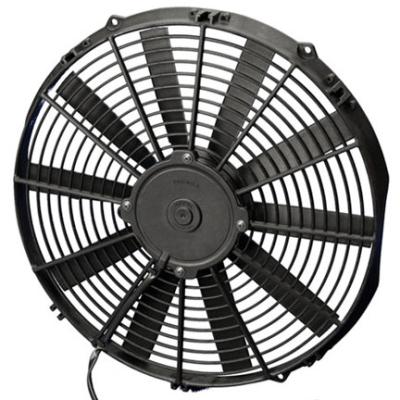 Electric Fan 14.00 Inch Electric Fan Puller Style Low Profile 1038 CFM 10 Straight Style Blades Spal