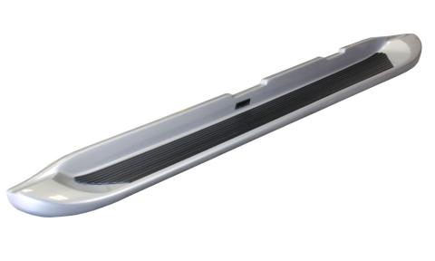 Running Boards Glastep Plus Custom Molded Fiberglass 15-18 Silverado/Sierra 3500 Dually Fiberglass Gray Owens Products
