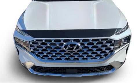 Aeroskin Hood Protector Flush Mount for 2021-2023 Hyundai Santa Fe Smoke AVS