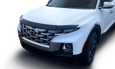 Aeroskin Hood Protector Flush Mount for 2022-2025 Hyundai Santa Cruz Smoke AVS