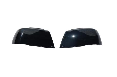 Headlight Covers for 2007-2013 Chevrolet Silverado 1500 Smoke Black Out 2pc. AVS