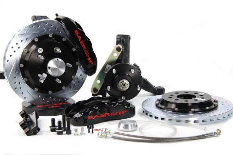 Brake System 13 Inch Front Pro+ Black 78-87 GM G Body BAER Brakes