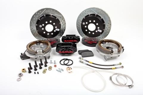 Brake System 13 Inch Rear SS4+ w/Park Brake Black Buick/Olds/Pontiac 10/12 Bolt BAER Brakes