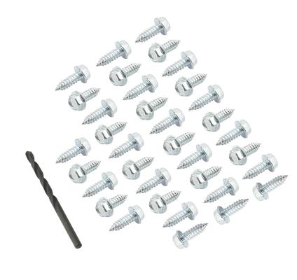Tire Screws Steel 35 Pieces Enough for Two Tires. Includes Drill Bit Mr Gasket