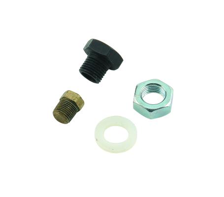 Universal Trans Drain Plug Kit For use with any automatic transmission oil pan. Makes fluid changes possible without removing the pan Mr Gasket