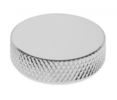 Air Cleaner Nut 1/4-10 Chrome Steel, Knurled 1/4-20 Thread, Chrome Steel, Knurled Mr Gasket