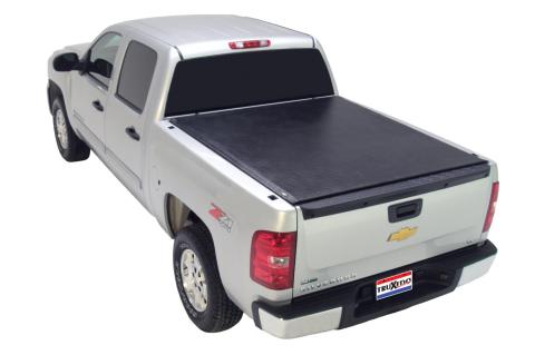 Lo Pro Tonneau Cover Black 2007-2013 Silverado/Sierra 5 Foot 9 Inch Bed with Cargo Management System Truxedo