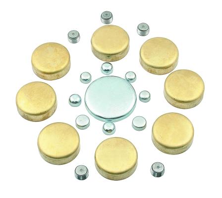 Brass Freeze Plug Kit Fits Chevrolet Small Block Mr Gasket