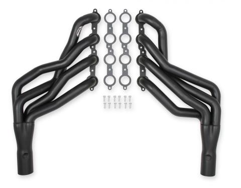 Long Tube Headers Painted 1968-1972 GM A-Body LS Swap, 1-7, 8 X 3 Inch Long Tube Headers, Painted Hooker BlackHeart