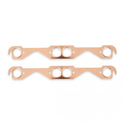 Copper Seal Header Gaskets Flat Fits 1955-1991 Chevrolet 262-400 Gen I Small Block Round Ports Mr Gasket