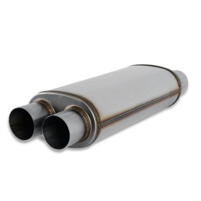 Flow Fx Muffler Flow Fx Muffler 3.00 Dual In/3.00 Dual Out Straight Through Performance Moderate Sound Stainless Steel Flowmaster