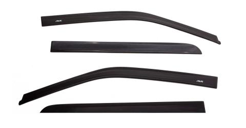 Ventvisor Deflector for 2007-2021 Toyota Tundra CrewMax Cab Pickup Matte Black Low Profile Outside Mount 4 Piece AVS