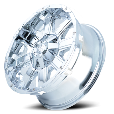 Mayhem Offroad Wheels Chaos 8030 CH 18x9 Chrome 18 Off Set 5 Lug 5.71 BSM 110 Bore Cast Aluminum