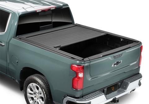 RetraxPRO MX Retractable Tonneau Cover Rugged Aluminum Construction Matte Black 2007-2013 Silverado/Sierra 5' 9 inch Bed without Stake Pockets Standard Rails