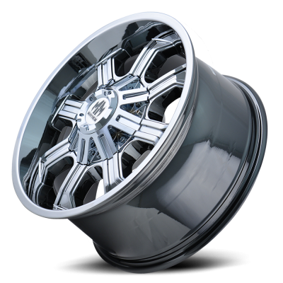 Mayhem Offroad Wheels Beast 8102 CH 20x9 Chrome -12 Off Set 5 Lug 4.53 BSM 110 Bore Cast Aluminum
