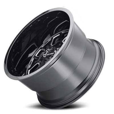 Mayhem Offroad Wheels Cogent 8107 GB 20x12 Milled Spokes Gloss Black -51 Off Set 8 Lug 4.49 BSM 130.8 Bore 165.1 Bolt Circle Cast Aluminum
