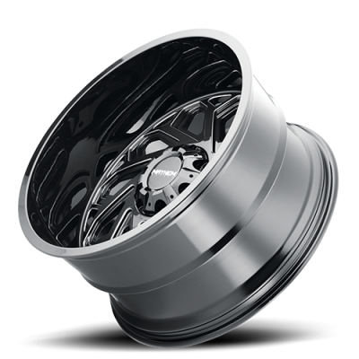 Mayhem Offroad Wheels Essex 8112 22x12 Milled Spokes Black -51 Off Set 8 Lug 4.49 BSM 125.2 Bore 165.1 Bolt Circle Cast Aluminum