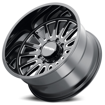 Mayhem Offroad Wheels Utopia 8114 20x10 Milled Black -19 Off Set 8 Lug 125.2 Bore 165.1 Bolt Circle Cast Aluminum