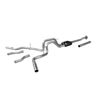 American Thunder Cat-Back Exhaust System Fits 2009-2014 Ford F-150 With 4.6L, 5.0L Or 5.4L Engine, Stainless Steel Aggressive To Moderate Sound Flowmaster