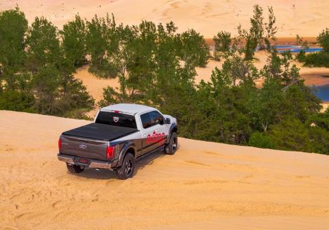 Solid Fold 2.0 Tonneau Cover Black Textured Paint 2020-2025 Silverado/Sierra 2500 HD/3500 HD 6' 9 inch Bed without Factory Side Storage Boxes Extang