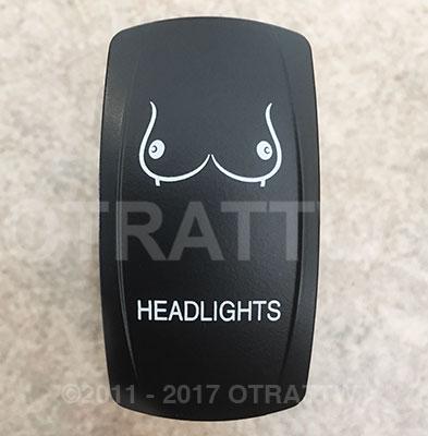 Switch, Rocker Headlights   