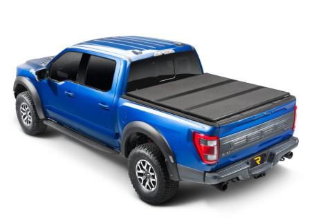 Solid Fold ALX Tonneau Cover Black Textured Paint 2021-2026 Ford F-150 6' 7 inch Bed Extang