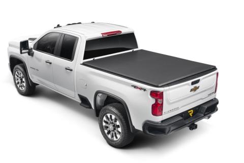 Trifecta ALX Tonneau Cover Black Leather Grained Fabric 2020-2026 Silverado/Sierra 2500 HD/3500 HD 6' 9 inch Bed without Factory Side Storage Boxes Extang