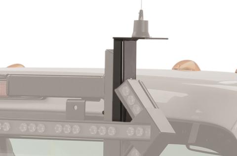 Antenna Mount Bracket Drivers or Passenger Side 3.5 Inch Square Base Comes Pre-Drilled w/7/8 Inch Mounting Hole Backrack
