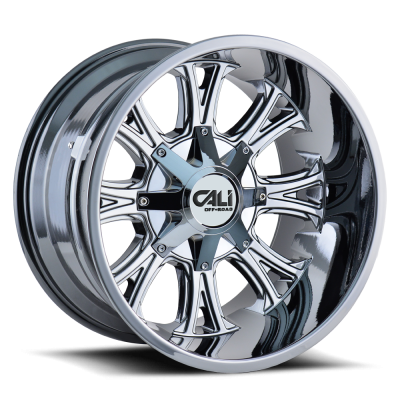 Cast Aluminum Wheels Americana 9101 CH 22x14 Chrome 8 On 180 Bolt Pattern -76 Offset Cali Offroad Wheels