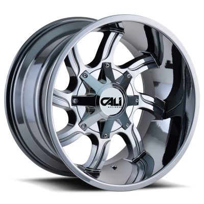 Cast Aluminum Wheels Twisted 9102 CH 20x9 Chrome 5 On 139.7/5 On150 Bolt Pattern 0 Offset Cali Offroad Wheels