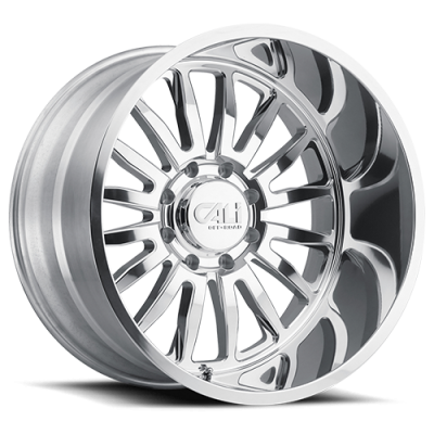 Cast Aluminum Wheels Summit 9110 PO 24x14 Milled Spokes Polished 5 On 139.7 Bolt Pattern -76 Offset Cali Offroad Wheels