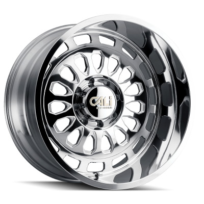 Cast Aluminum Wheels Paradox 9113 PO 22x12 Milled Spokes Polished 6 On 139.7 Bolt Pattern -51 Offset Cali Offroad Wheels