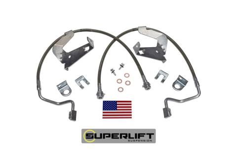 Bulletproof Brake Hose Front 2008-2010 Ford F-250 and F-350 with 2-4 Inch Lift Kit Superlift