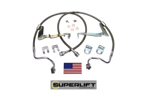 Bulletproof Brake Hose Front 2008-2010 Ford F-250 and F-350 with 6-10 Inch Lift Kit Superlift