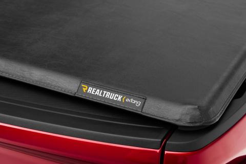 Trifecta 2.0 Tonneau Cover Black Leather Grained Fabric 2019 (New Body Style)-2026 Chevy/GMC Silverado/Sierra 1500 8' 2 inch Bed without Factory Side Storage Boxes without CarbonPro Bed with or without MultiFlex/MultiPro Tailgate Extang