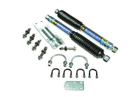 Dual Steering Stabilizer Kit with Ss series shocks by Bilstein 1973-1991 GM 1/2 and 3/4 Ton Solid Axle and 1969-1993 Dodge 1/2 and 3/4 Ton 4WD Vehicles Superlift