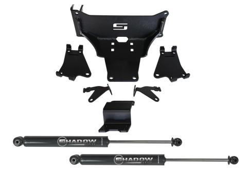 Dual Steering Stabilizer Kit with Superlift Shocks 2005-2022 Ford F-250/350 4WD No Lift Required Superlift