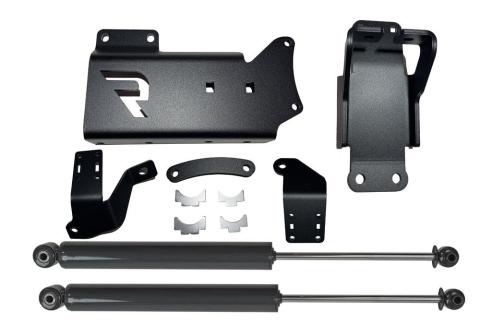 Dual Steering Stabilizer Kit Superlift Cylinders 2014-2025 Dodge Ram 2500/3500 4WD No Lift Required Superlift