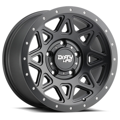 Dirty Life Race Wheels Theory 9305 Satin Black 16X8 6-139.7 0Mm 106Mm