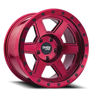 Dirty Life Race Wheels Compound 9315 Crimson Candy Red 18X9 5-139.7 -12Mm 108Mm