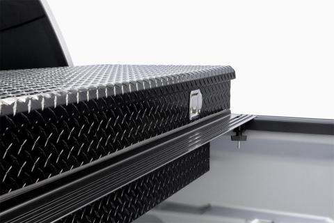 Trifecta Toolbox 2.0 Tonneau Cover Black Leather Grained Vinyl 2009-2014 Ford F-150 6' 6 inch Bed without Cargo Management System Extang