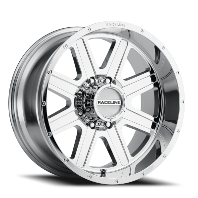 Aluminum Wheels 20x10 Hostage 940C Chrome -19 Offset 8 on 170 Bolt Pattern 125.2 Bore Raceline