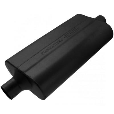 50 Series Delta Flow Chambered Muffler 50 Delta Flow 2.25 Center In 2.25 Center Out Moderate Sound Flowmaster