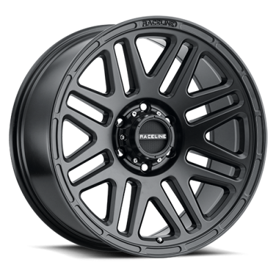 Aluminum Wheels 16x8 Outlander 944B Satin Black 0 Offset 8 on 165.1 Bolt Pattern 125.2 Bore Raceline