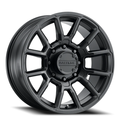 Aluminum Wheels 16x8 Gauge 950B Satin Black Multi Spoke -6 Offset 8 on 170 Bolt Pattern 125.2 Bore Raceline