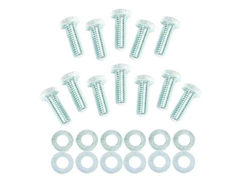 Intake Manifold Bolt Set Hex Head Fits Small Block Chevrolet 265-400, Small Block Mopar 273-360, Big Block Mopar 383-440, AMC V8 290-401 Mr Gasket