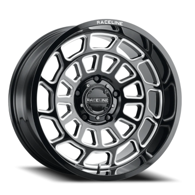Aluminum Wheels 22x12 Warp 955M Milled Gloss Black -44 Offset 8 on 170 Bolt Pattern 125.2 Bore Raceline